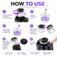 5-in-1 Car Charger with Fast Charging, LED Ambient Light, Air Freshener & Starlight Projector – 45W