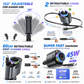 5-in-1 Car Charger with Fast Charging, LED Ambient Light, Air Freshener & Starlight Projector – 45W