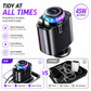 5-in-1 Car Charger with Fast Charging, LED Ambient Light, Air Freshener & Starlight Projector – 45W