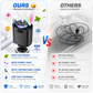 5-in-1 Car Charger with Fast Charging, LED Ambient Light, Air Freshener & Starlight Projector – 45W