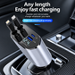 4-in-1 Fast Car Charger with Digital Voltage Display | Multi-Device Charging | 120W Fast charger