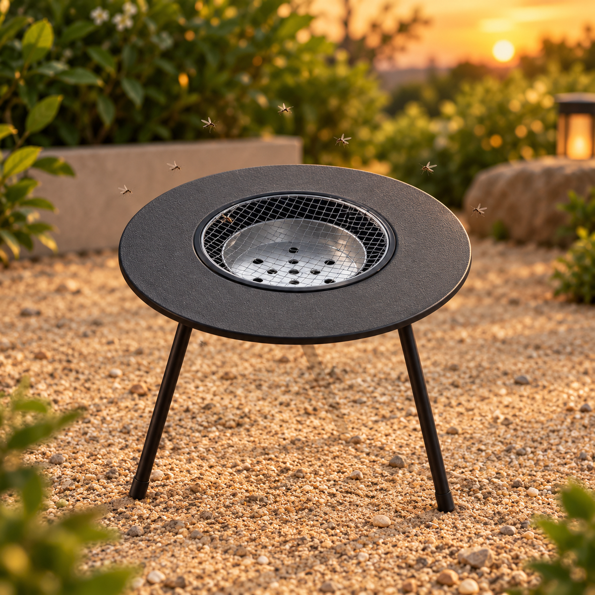 Portable Foldable BBQ Grill Table — Outdoor Charcoal Grill for Camping, Desert & Garden